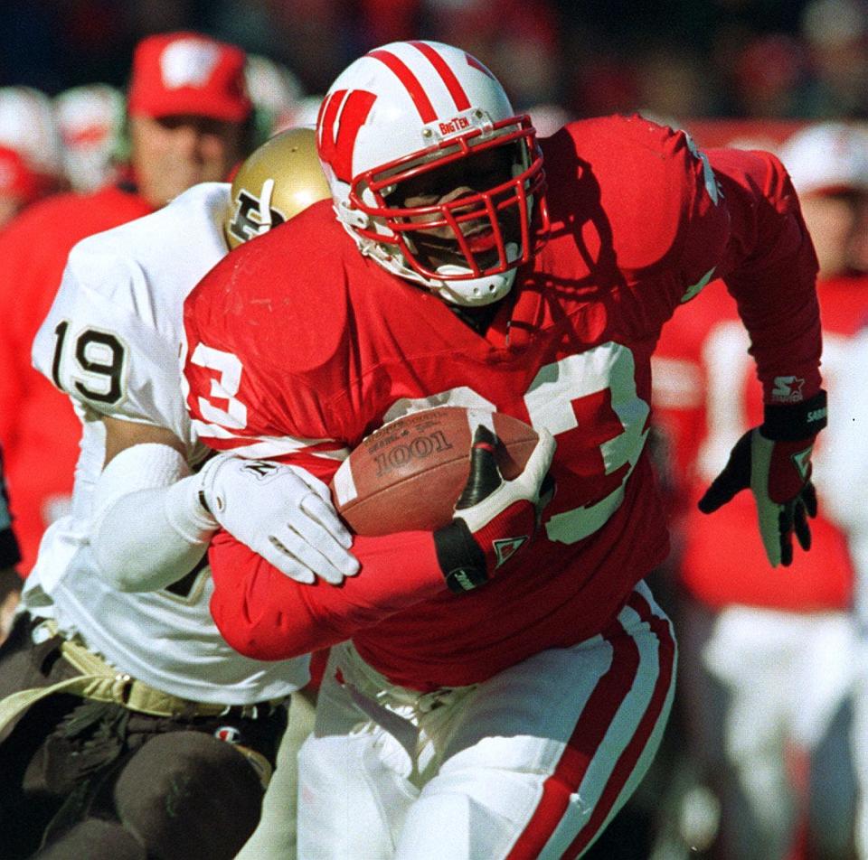 Ron Dayne won the Heisman Trophy in 1999 and racked up an NCAA-record 7,125 rushing yards.