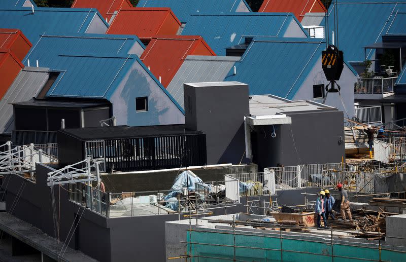 View of a private residential property construction site in Singapore