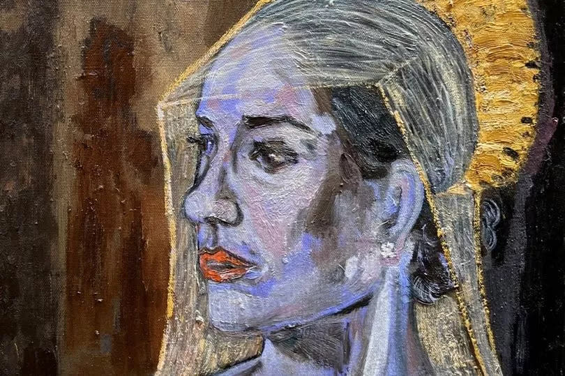 A painting of Meghan Markle