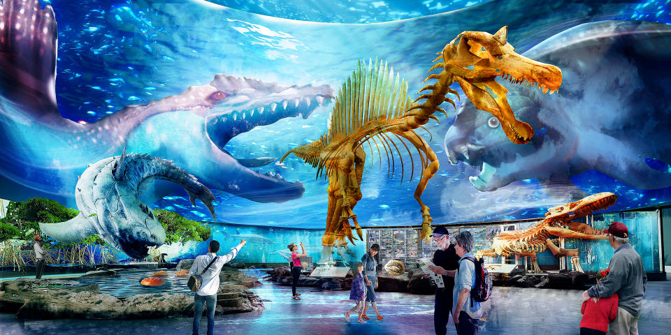 <span>Evolution & Extinction zone at Singapore Oceanarium. (PHOTO: Resorts World Sentosa)</span> 