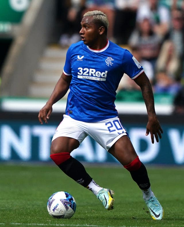 Alfredo Morelos in action for Rangers