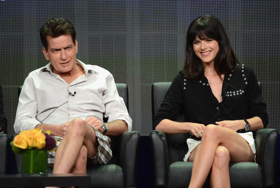 Selma Blair and Charlie Sheen