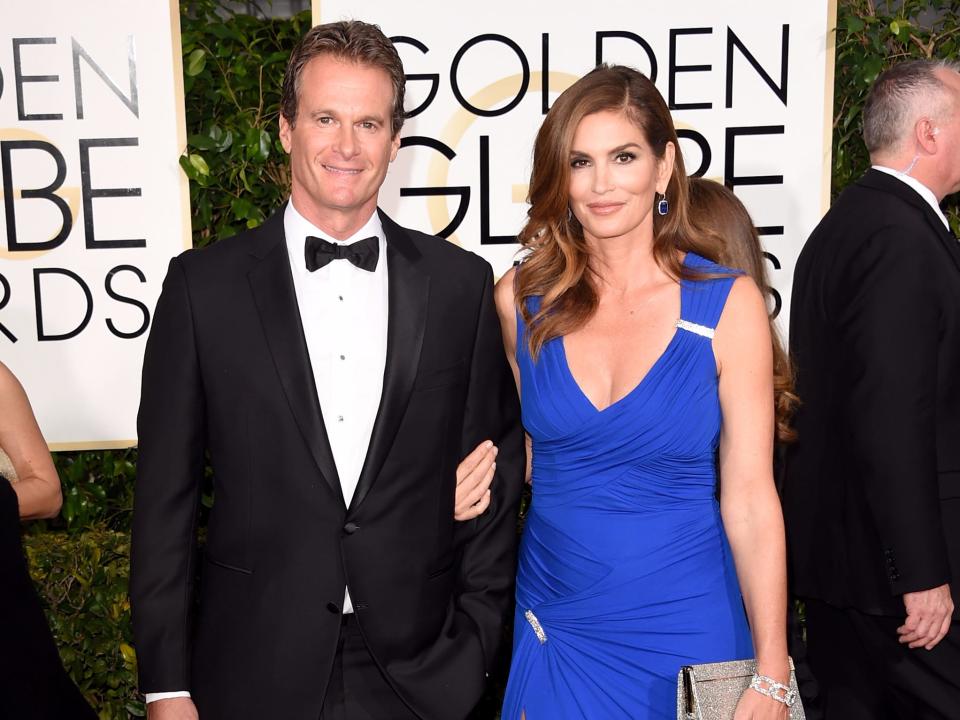 cindy crawford rande gerber golden globes