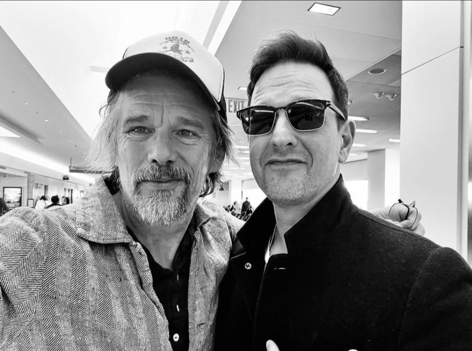 “It was a great opportunity for us to spend some time together and laugh,” Josh Charles said about Ethan Hawke. Instagram/mrjoshcharles