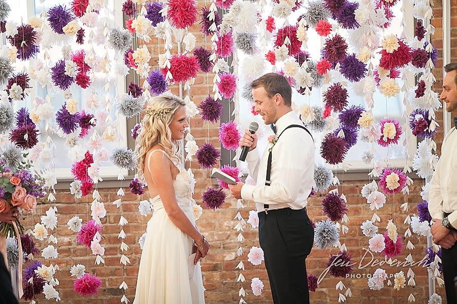 Floral Graffiti Wedding in Chicago