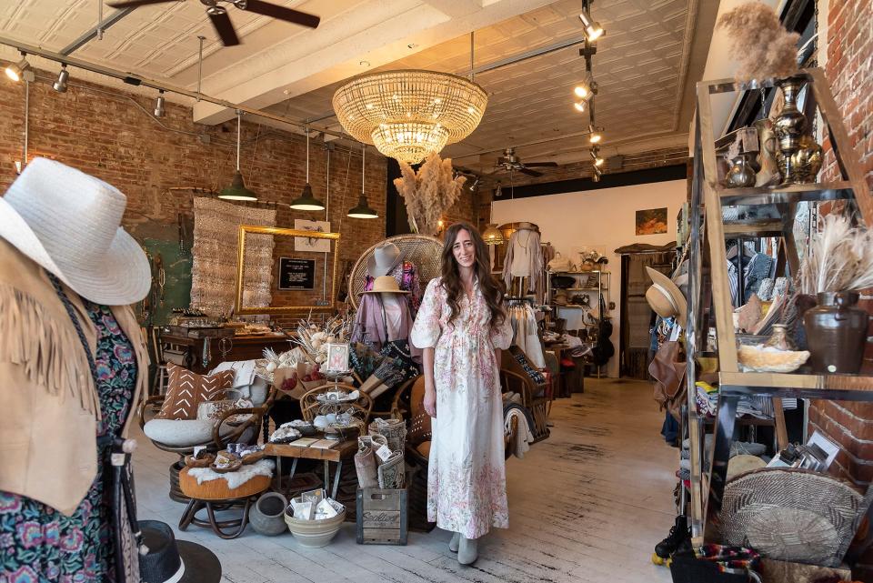 Eldorado General Store owner Erin Gavle poses in the store, located on Michigan Avenue in Corktown.