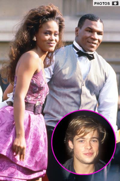 Mike Tyson with then wife Robin Givens at the 1988 Emmy Awards. Credit: Getty Images <br><b>Gallery: Celebrity Sex Tales</b>