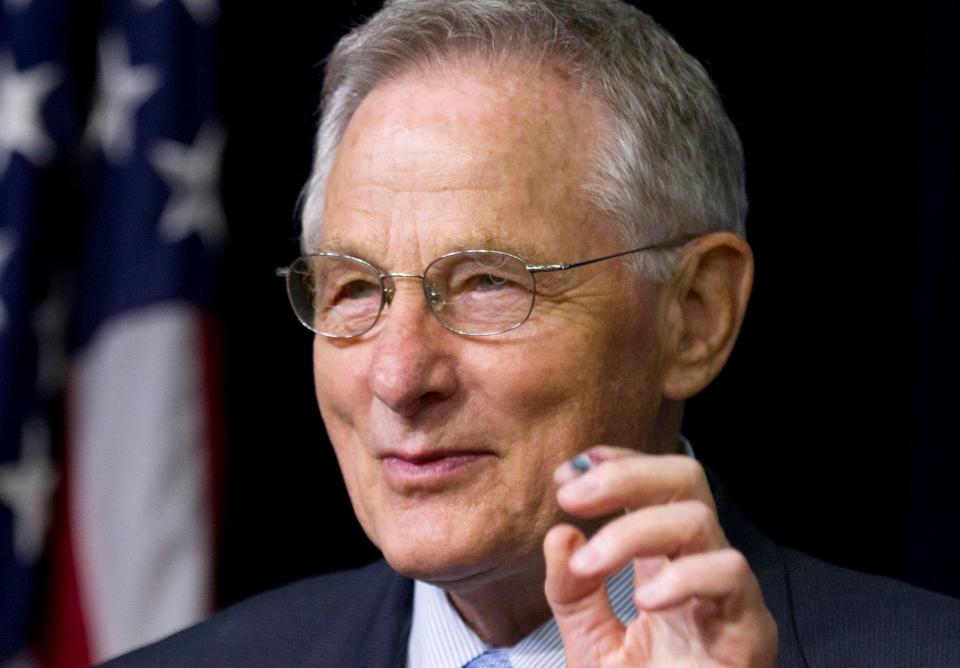 Former Sen. Birch Bayh (D-Ind.), who pushed for the landmark 1972 federal law banning discrimination against women in college admissions and athletics, died on March 14, 2019. He was 91.