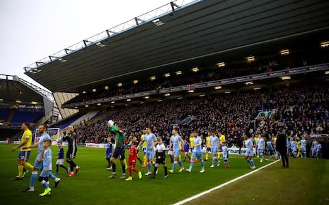 Coventry and Birmingham played in front of a packed St Andrew's  - Credit: PA