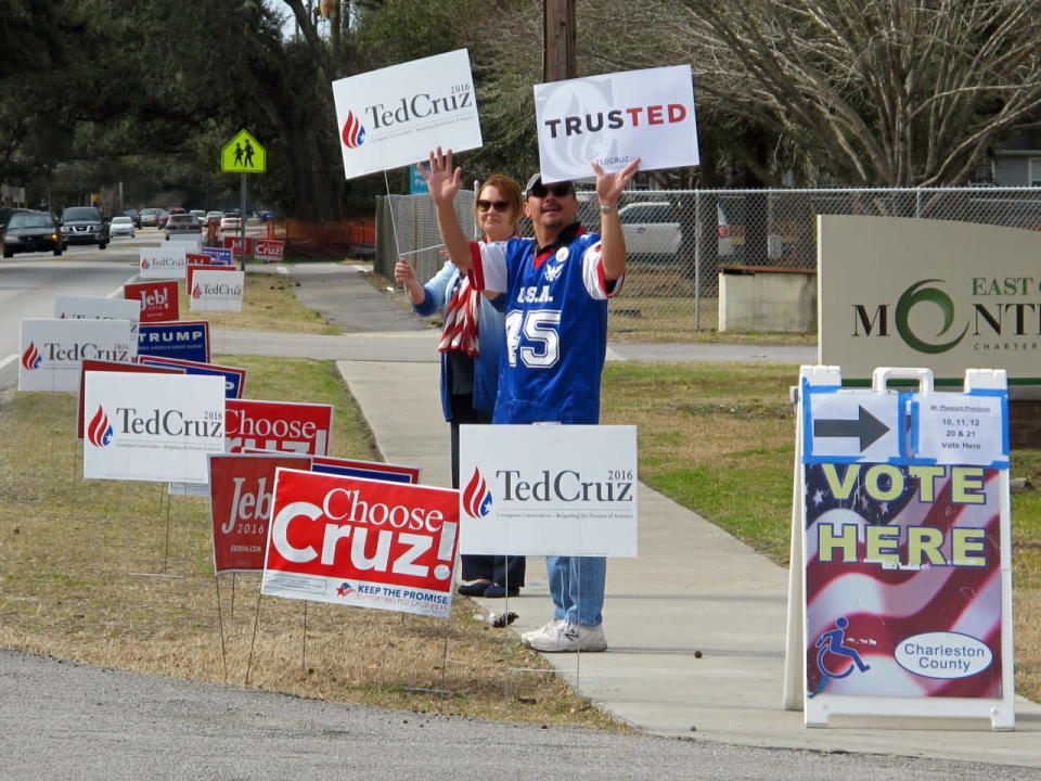 Cruz supporters