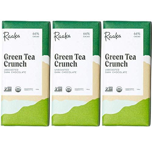 Raaka Green Tea Crunch Dark Chocolate
