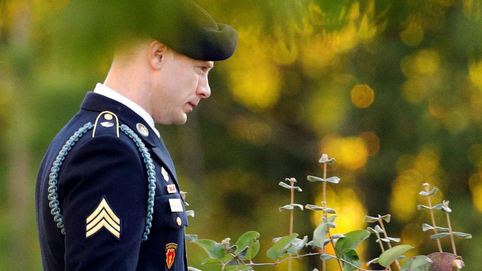 PHOTO: In this file photo, U.S. Army Sergeant Bowe Bergdahl walks out of the courthouse after the judge said he would continue deliberating on his sentence during Bergdahl's court martial at Fort Bragg, North Carolina, U.S., November 3, 2017. (Jonathan Drake/Reuters)