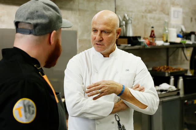 <p>Ernesto Ruscio/Bravo/NBCU Photo Bank via Getty </p> Tom Colicchio has been a judge on 'Top Chef' for 18 years