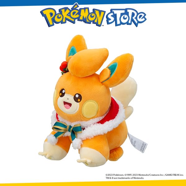 Pokémon Center Original Plush Pawmi Paldea's Christmas Market. (Photo: Shopee SG)