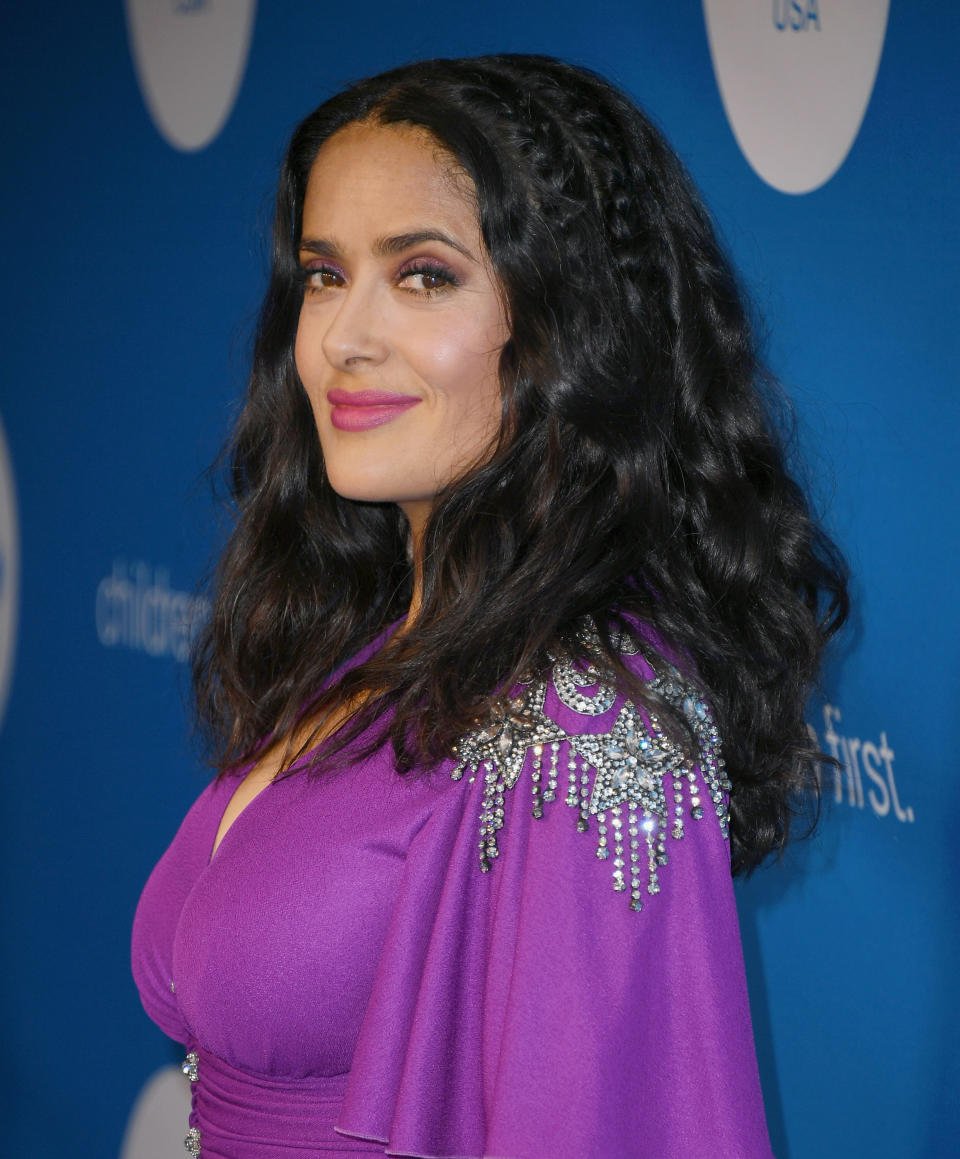 <p>El pintalabios de Salma Hayek fue muy sexy/Getty Images </p>