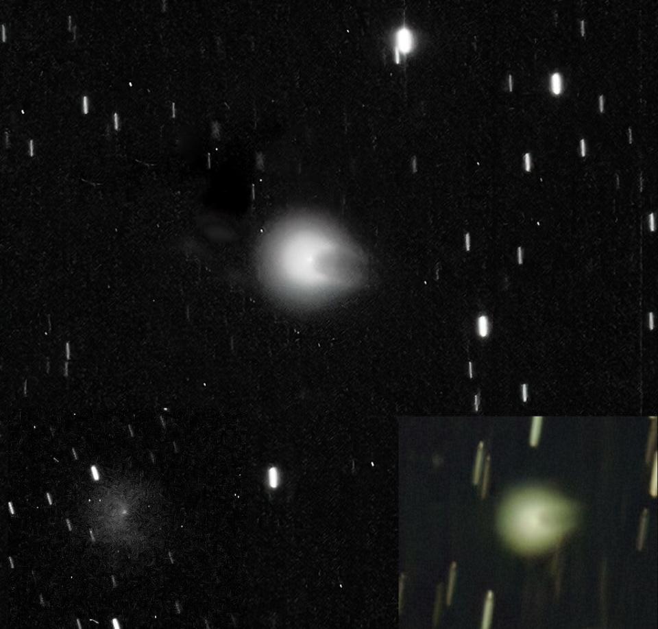 Eliot Herman, an amateur astronomer and retired professor in the University of Arizona's School of Plant Sciences, captured images of the Comet 12/P Pons-Brooks and its devil horns using two remote telescopes in Utah.