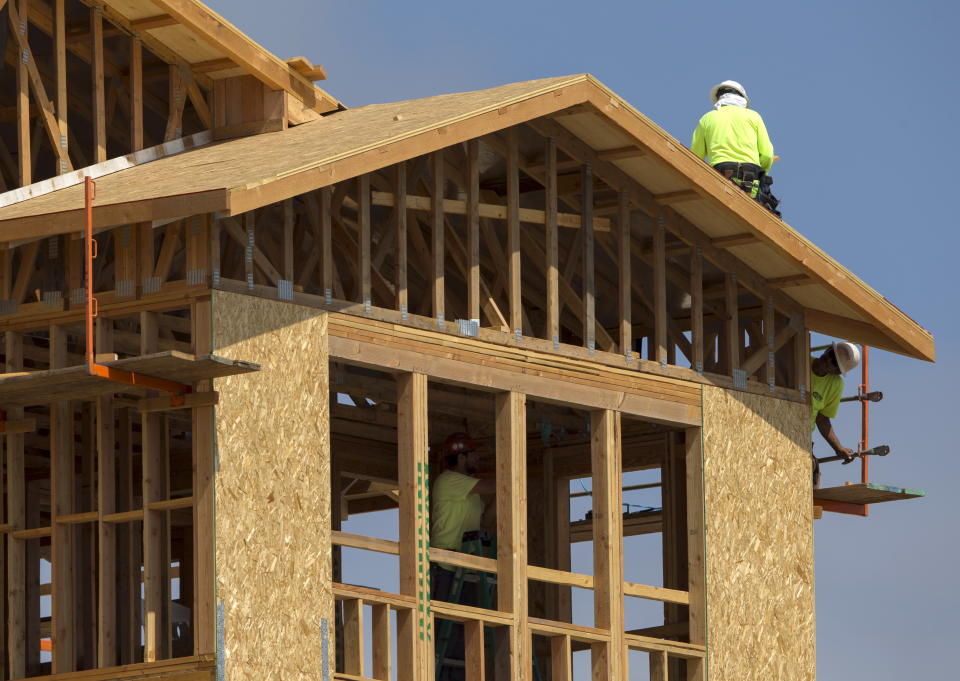Homebuilders have benefited from the lack of supply in the resale market. REUTERS/Mike Blake