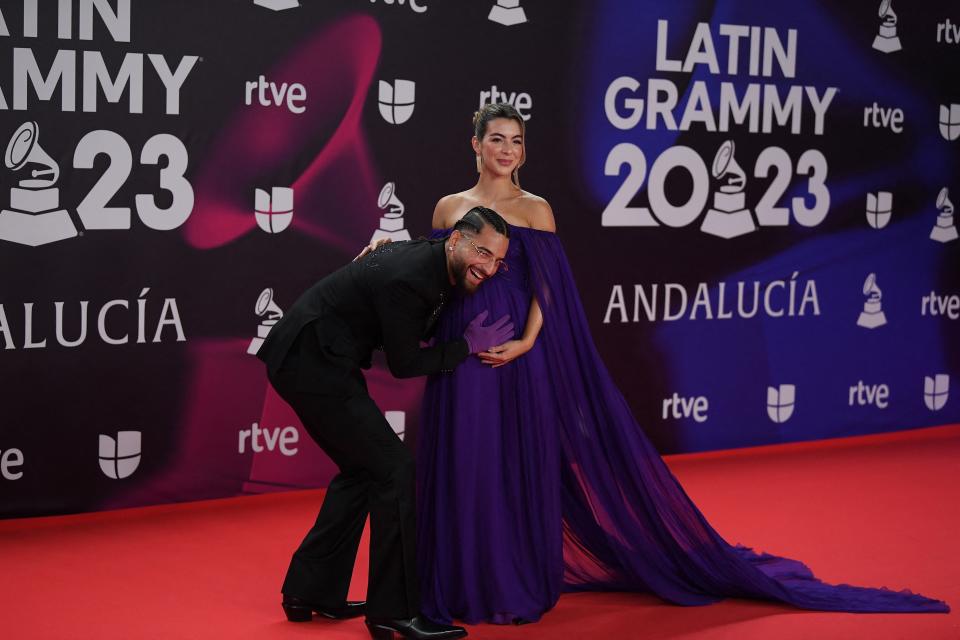 Latin Grammy 2023: Maluma y Susana Gómez (JORGE GUERRERO / AFP) 