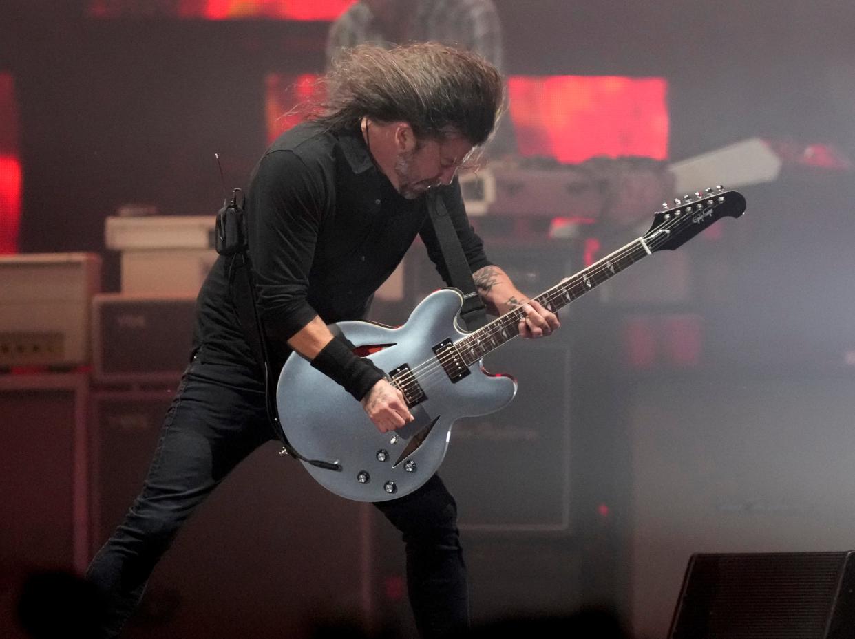 Dave Grohl of Foo Fighters performs at the Austin City Limits Music Festival at Zilker Park on Saturday October 7, 2023.