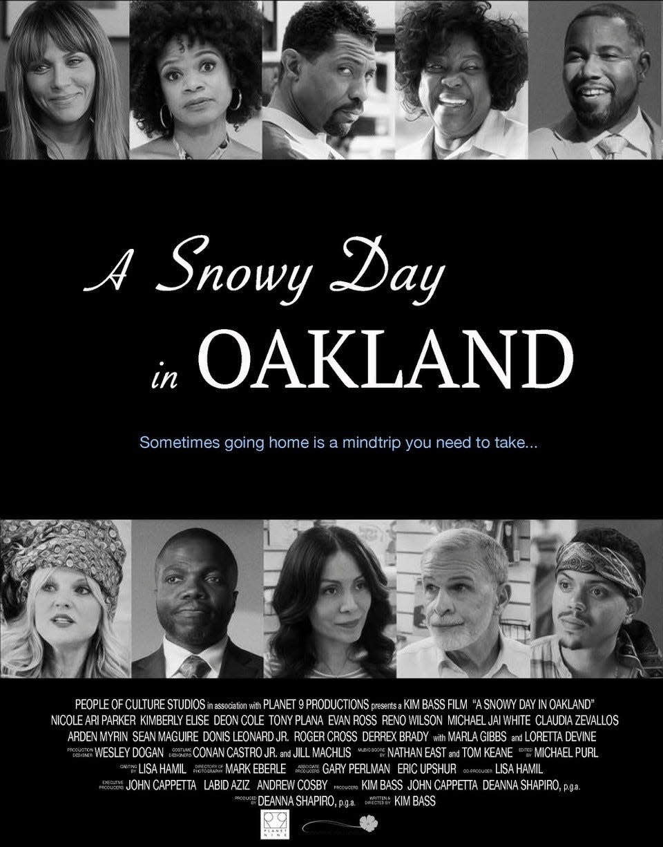 Poster for "A Snowy Day in Oakland" the latest movie from Utica born and Frankfort raised screenwriter Kim Bass.