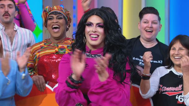 PHOTO: Drag performer Prada G. Major appears on 'Good Morning America,' June 1, 2023. (ABC News)