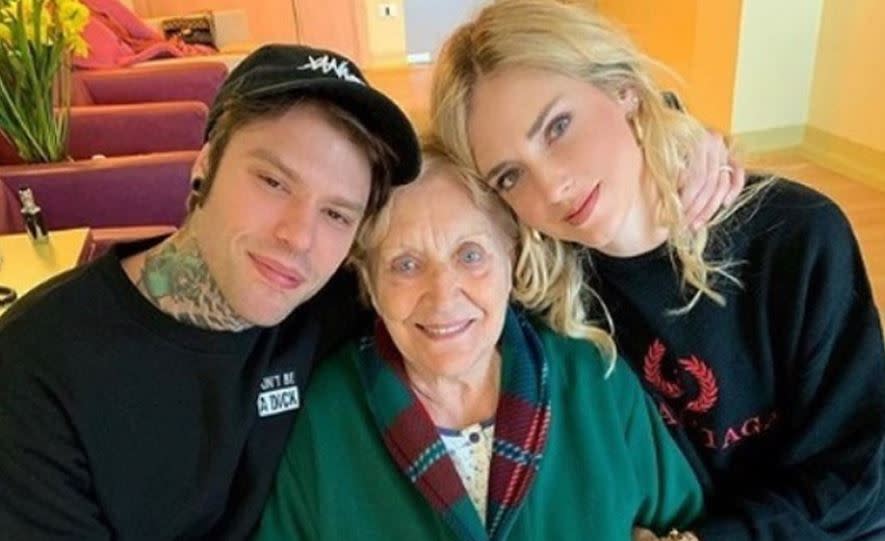 Fedez, nonna Luciana e Chiara Ferragni