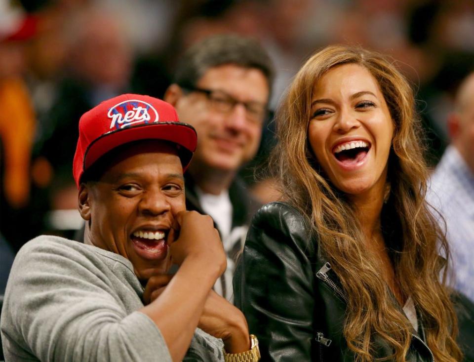 <p>The couple had courtside seats for the Brooklyn Nets v Toronto Raptors in the NBA playoffs.</p>