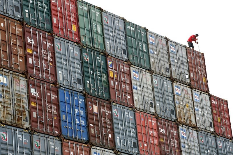 The country’s trade surplus in January to February 2020 was valued at RM24.65 billion, expanding by 9.2 per cent compared to RM22.57 billion for the same period of 2019. — Reuters pic