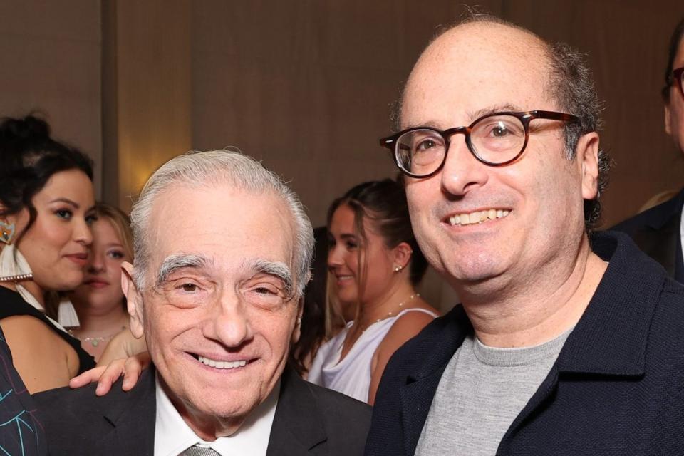 Adapter and adaptee: Martin Scorsese and David Grann at the Cannes Film Festival in May (Shutterstock)