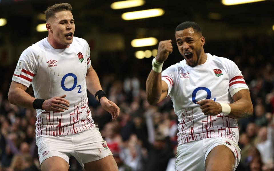 England celebrate a try - ‘It will come under one umbrella, like Coca-Cola’: Inside CVC’s vision for growing rugby