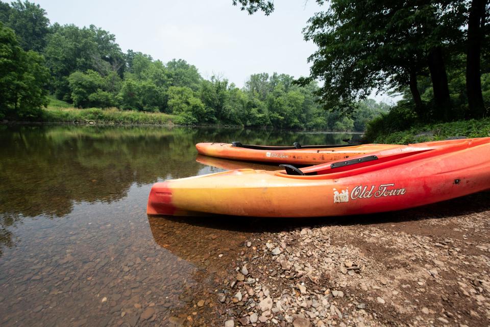 Kayak the Neshaminy Creek upstream and back from the boathouse area of Tyler State Park in Newtown Township.