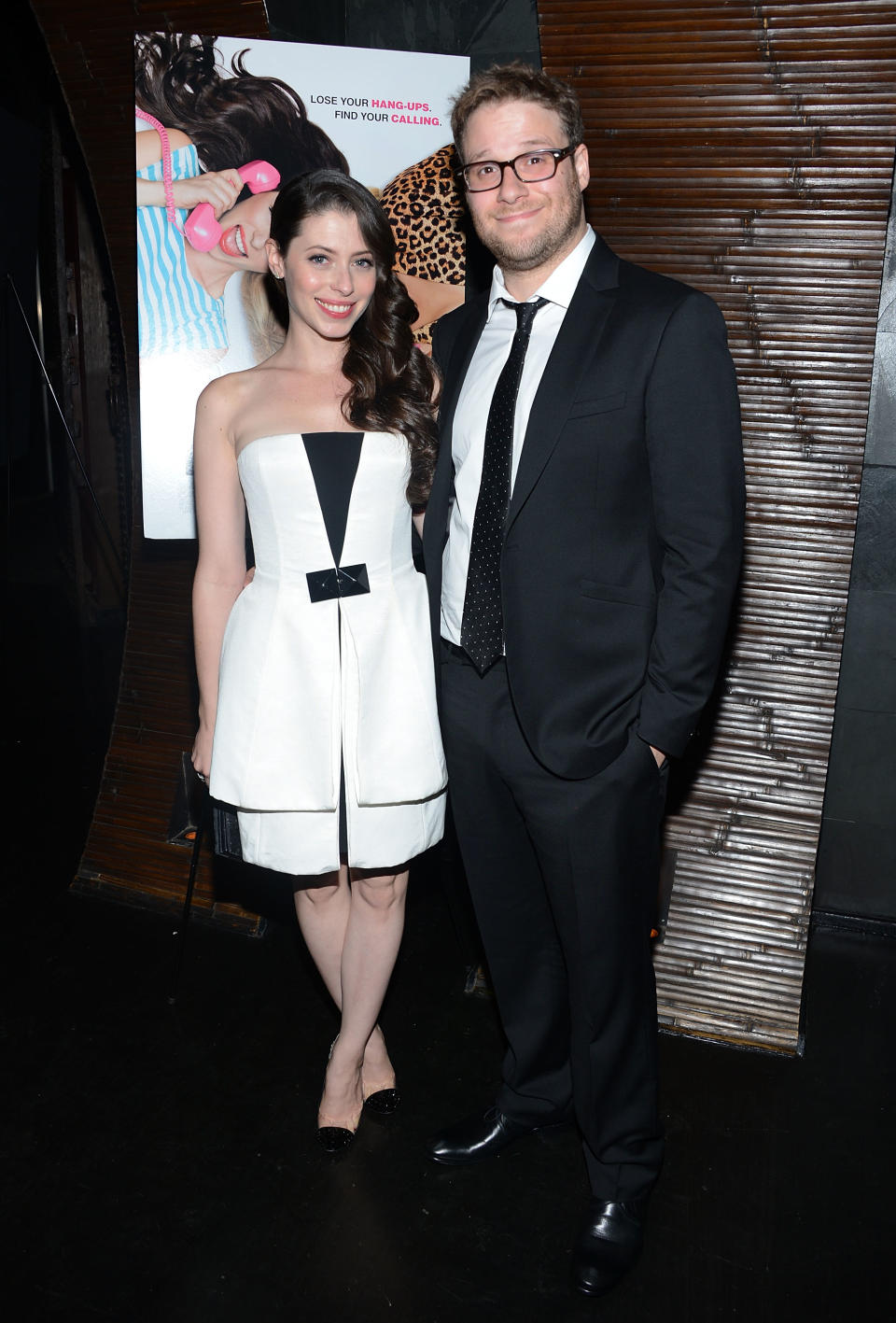 Lauren Miller and Seth Rogen at the New York City premiere of "For a Good Time, Call..." on August 21, 2012.