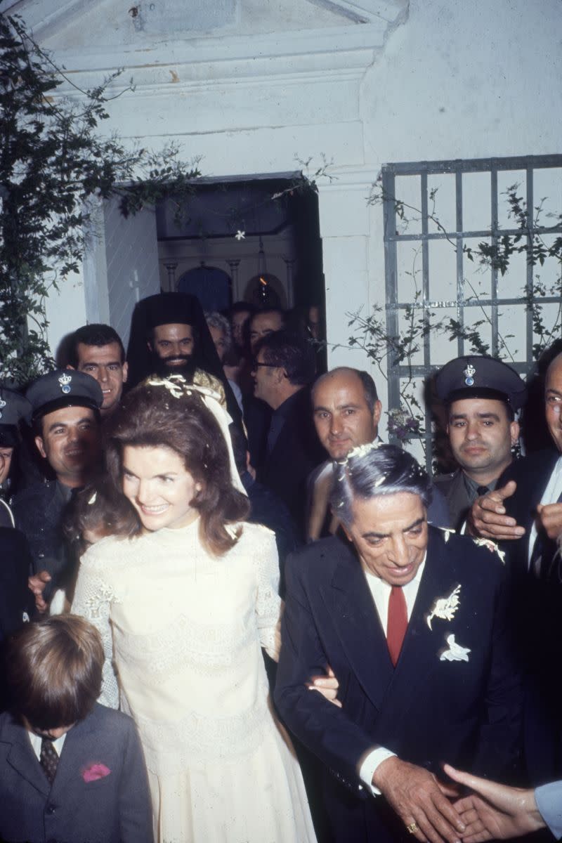 Jackie Kennedy's Second Wedding Dress