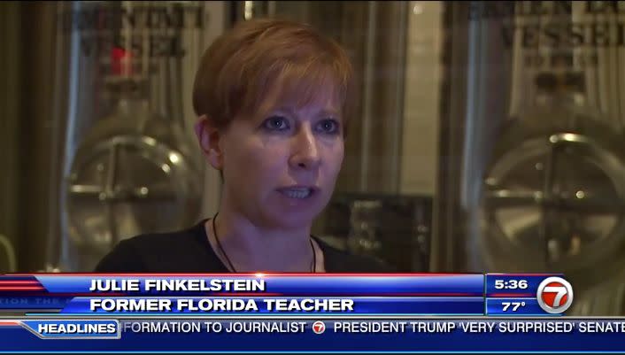 Julie Finkelstein, a former Florida teacher, experiences another school shooting in Colorado. (Photo: WSVN) 