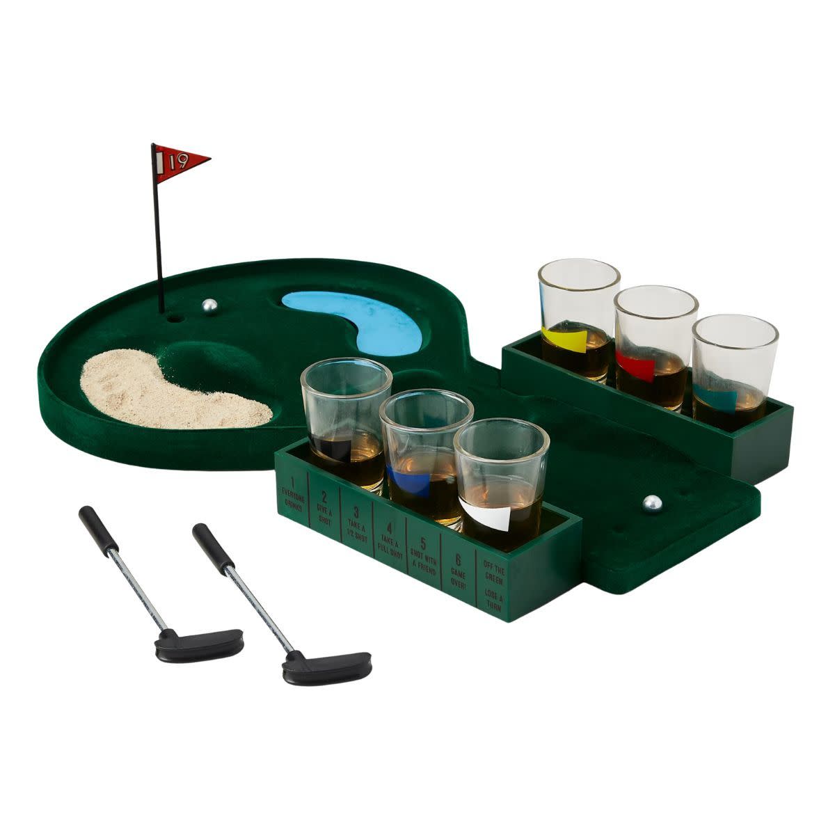 <p><a href="https://go.redirectingat.com?id=74968X1596630&url=https%3A%2F%2Fwww.bespokepost.com%2Fstore%2Ffoster-rye-putt-shot-mini-golf-drinking-game&sref=https%3A%2F%2Fwww.menshealth.com%2Ftechnology-gear%2Fg27207975%2Fbest-golf-gifts%2F" rel="nofollow noopener" target="_blank" data-ylk="slk:Shop Now;elm:context_link;itc:0;sec:content-canvas" class="link rapid-noclick-resp">Shop Now</a></p><p>Putt & Shot Mini Golf Drinking Game</p><p>bespokepost.com</p><p>$35.00</p>