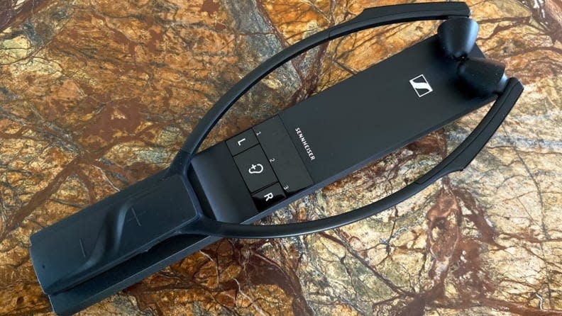 The Sennheiser RS 5000 TV headphones are sleek and comfortable.