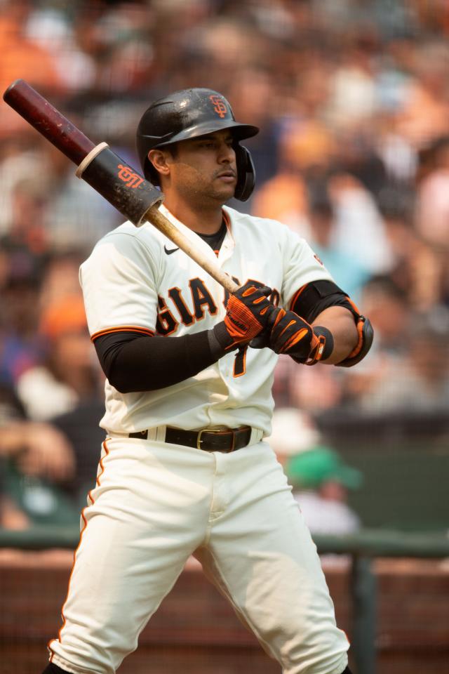 San Francisco, USA. August 10, 2021: San Francisco Giants third