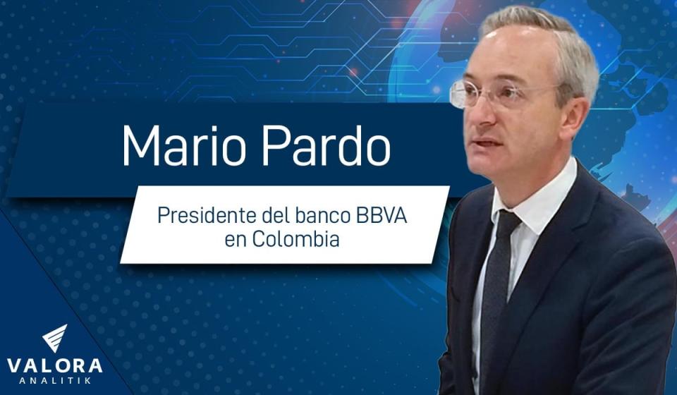 Mario Pardo presidente del banco BBVA en Colombia. Imagen: Valora Analitik