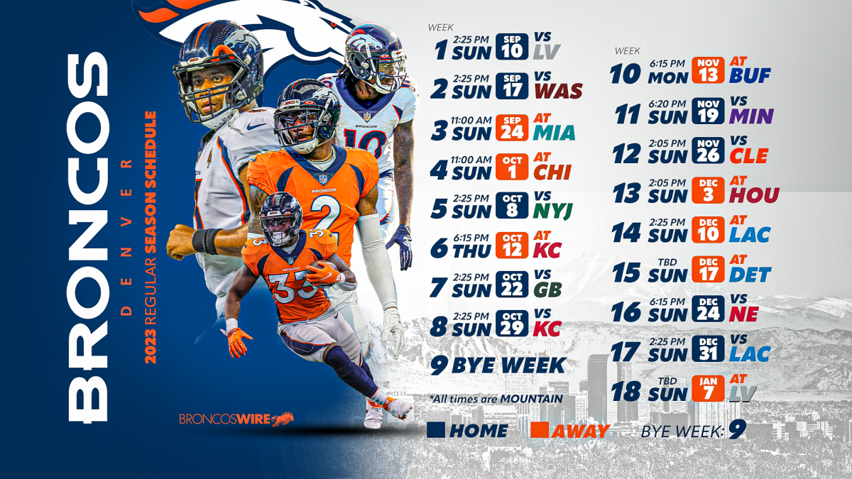 NFL schedule: Denver Broncos will play in London this season