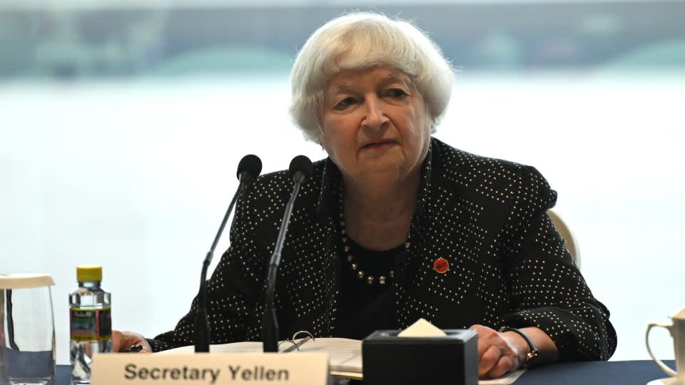 Yellen attended a roundtable with American business leaders in Guangzhou on Friday. - Pedro Pardo/AFP/Getty Images