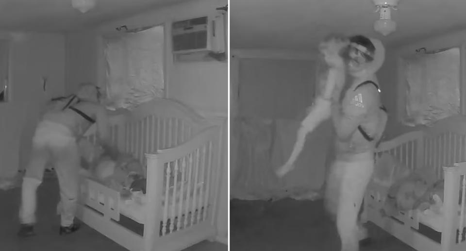 Chilling vision revealed the moment Cash Gernon was taken from his bed.