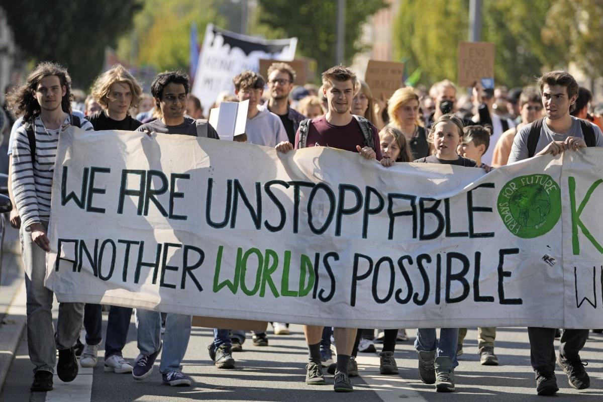 Youth activists protest to demand action on climate as big events open in NYC