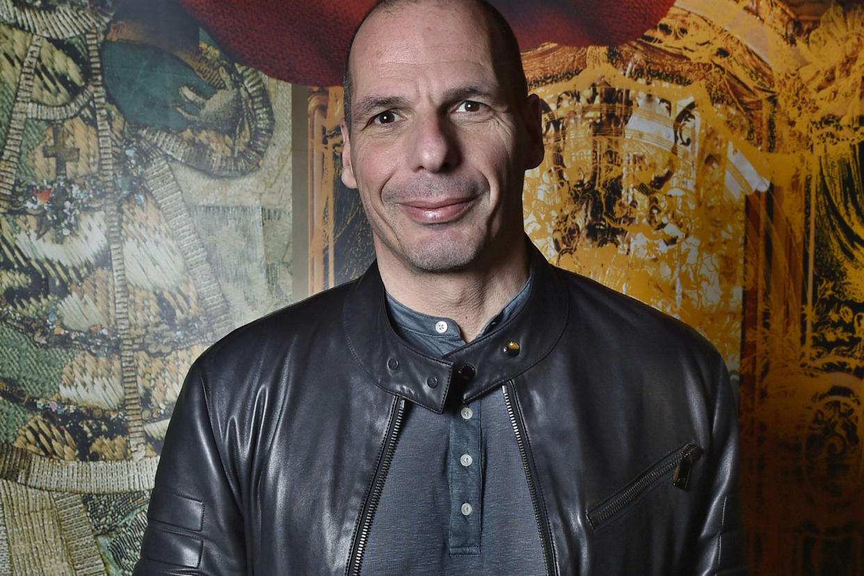 Left foot forward: Yanis Varoufakis: Rex Features