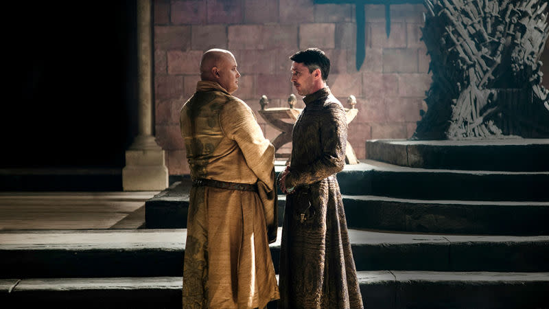 Littlefinger said the same thing to Varys in a private conversation four seasons ago. Copyright: [HBO]