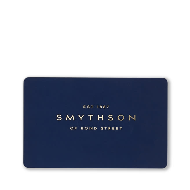 <p><a href="https://go.redirectingat.com?id=74968X1596630&url=https%3A%2F%2Fwww.smythson.com%2Fus%2Fgift-card-50-giftcardusd50.html%3Fswitch_store%3Dtrue%26gclid%3DCj0KCQjw1OmoBhDXARIsAAAYGSFcGqtdALRbPDRxflEPPGimVciwX6XJje1ZrUXP8B60H00d_-W_jYsaAvvhEALw_wcB&sref=https%3A%2F%2Fwww.esquire.com%2Flifestyle%2Fg41019151%2Fbest-gift-cards-online%2F" rel="nofollow noopener" target="_blank" data-ylk="slk:Shop Now;elm:context_link;itc:0;sec:content-canvas" class="link ">Shop Now</a></p><p>Gift Card</p><p>smythson.com</p><p>$50.00</p>