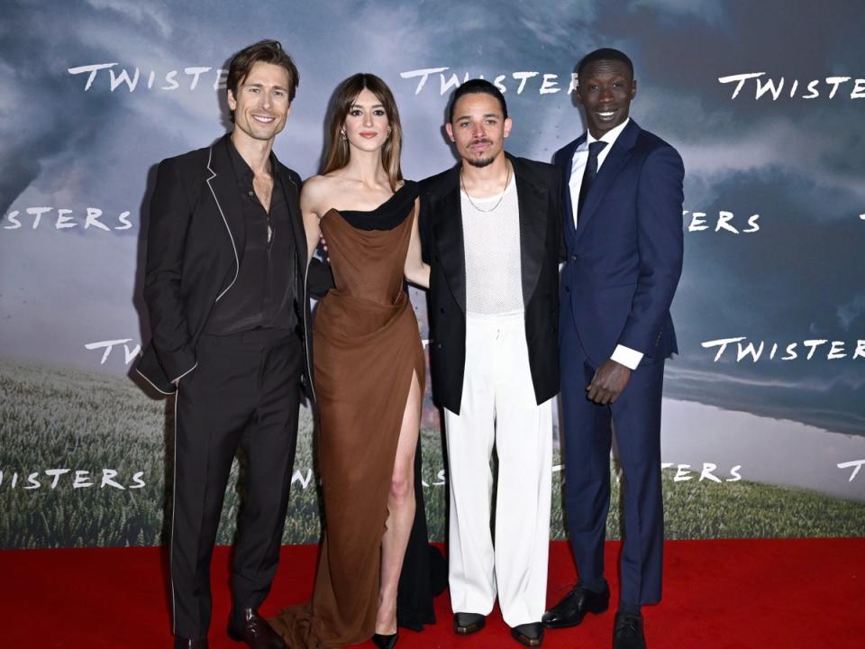 Cast of ‘Twisters' on the red carpet at the movie’s London premiere (Gareth Cattermole/Getty Images f)