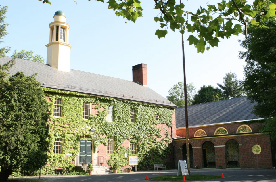 Town-owned property located at 5 Auburn St. in Natick, previously home to the Eliot School and the former Eliot Montessori School.