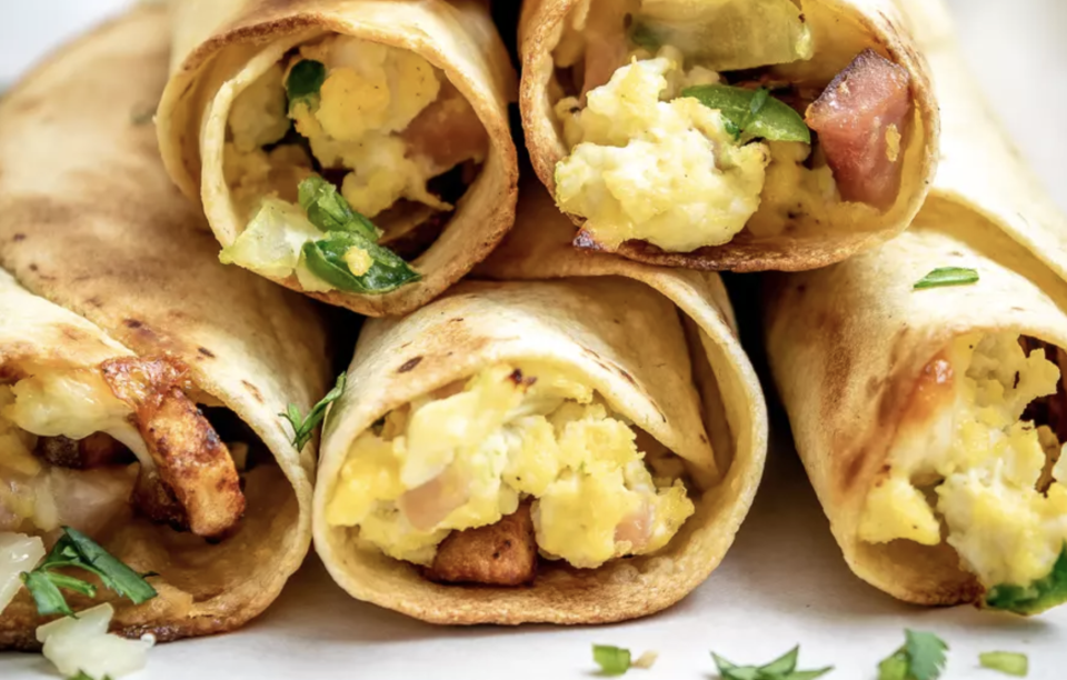 Baked Breakfast Taquitos