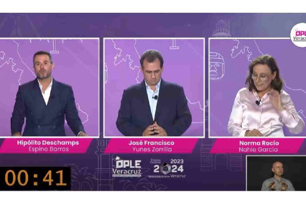 debate Veracruz Nahle Yunes Deschamps