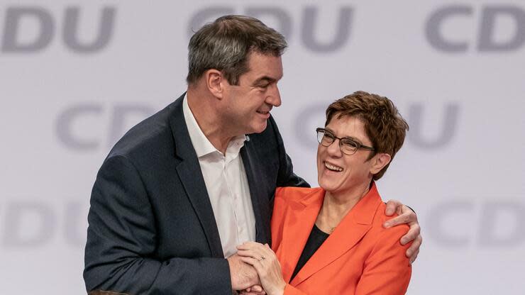 Die CDU-Chefin lobte ihr gutes Verhältnis zum Vorsitzenden der Schwesterpartei CSU. Foto: dpa